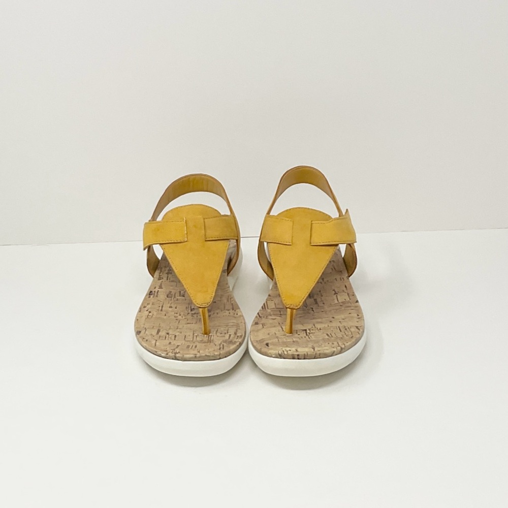 Naturalizer Woman’s Lincoln Sandal Sunset Yellow 9M Leather comfort/support EUC. - Picture 5 of 6
